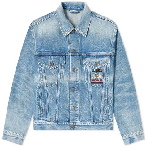 gucci denim jacket|Gucci denim jacket price.